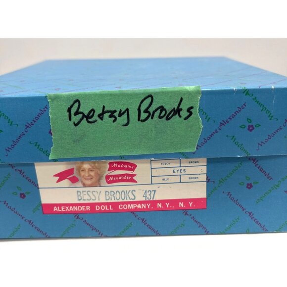 Madame Alexander Miniature Showcase Doll With Parasol & Red Bonnet, Signed Stand - Picture 7 of 7